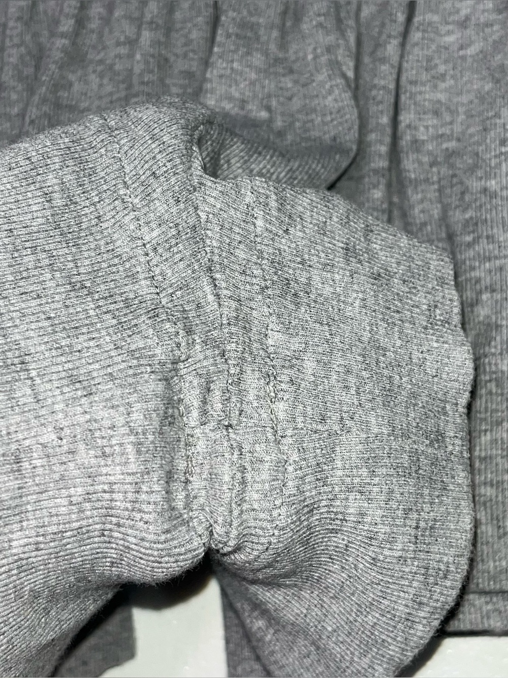 KOCH Erica Skirt Shorts Gray Heathered Smocked High Waist Ruffle Size XS - Picture 5 of 7